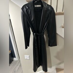 Zara Faux Leather Coat